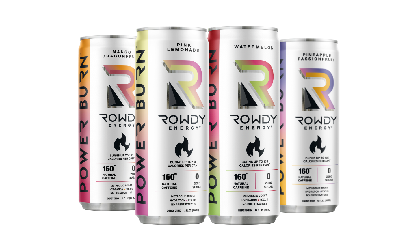 Rowdy Energy Drink Power Burn Mixed 12-Pack